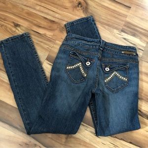 DKNY Jeans size 28 embellished pockets